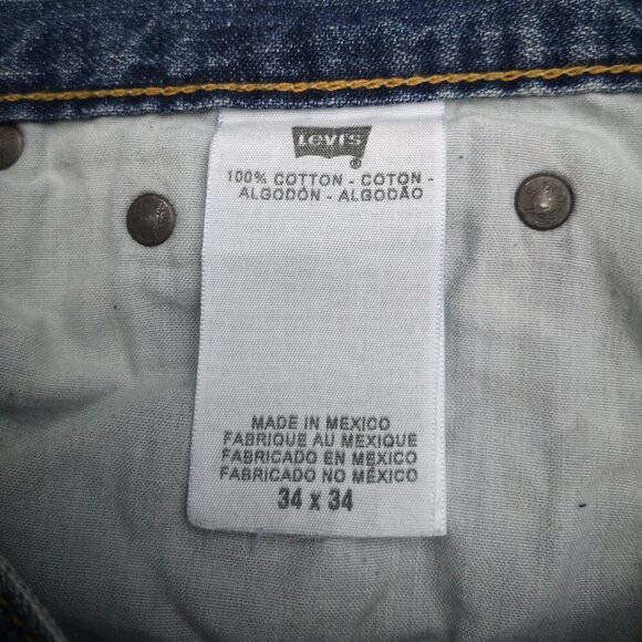 Levi's 527 Low Bootcut Medium Wash Men's Size 34/34 Blue Jeans - Picture 5 of 14